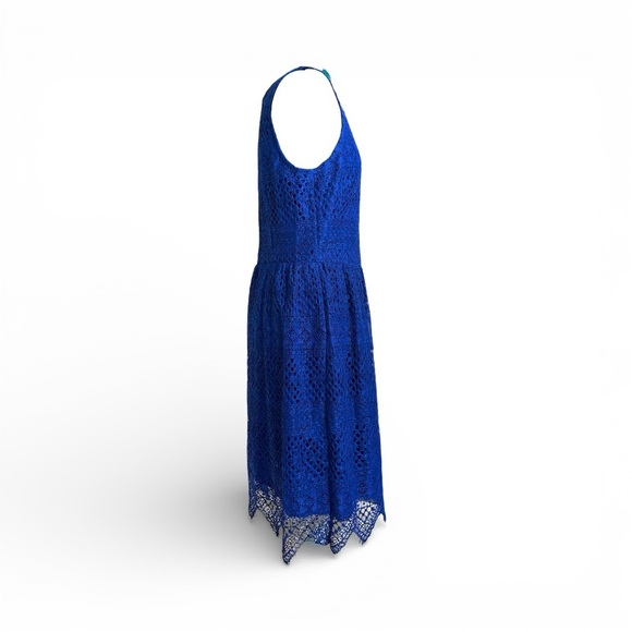Banana Republic Cobalt Blue Lace Midi Dress - Picture 3 of 8